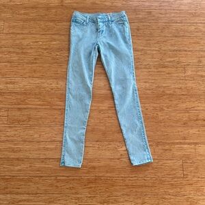 Sky Blue Skinny Jeans for Women